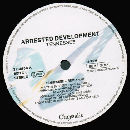 Arrested Development : Tennessee (12", Single)