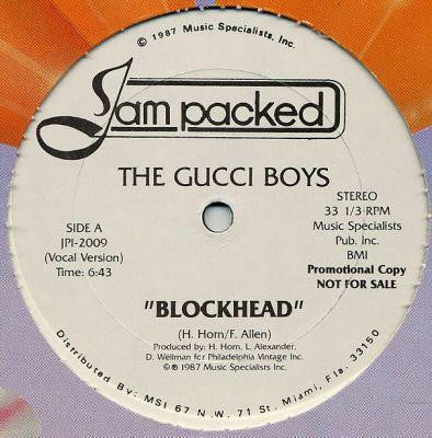 The Gucci Boys : Blockhead (12", Promo)