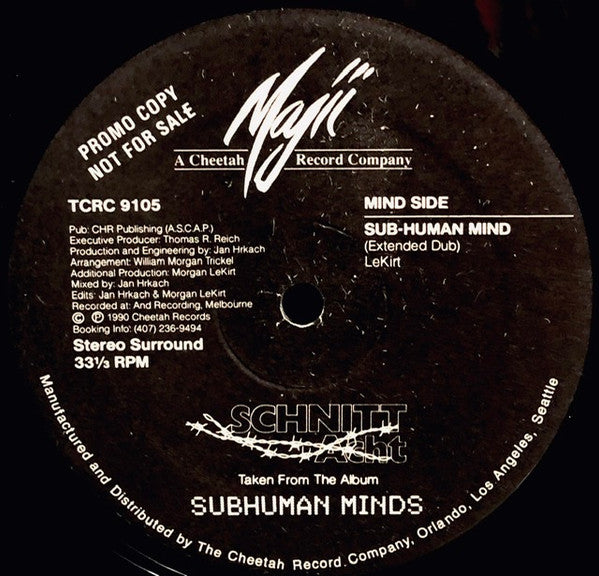 Schnitt Acht : Subhuman Minds (12", Single, Promo, Ste)