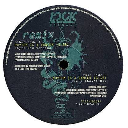 Snap! : Rhythm Is A Dancer (Remix) (12")