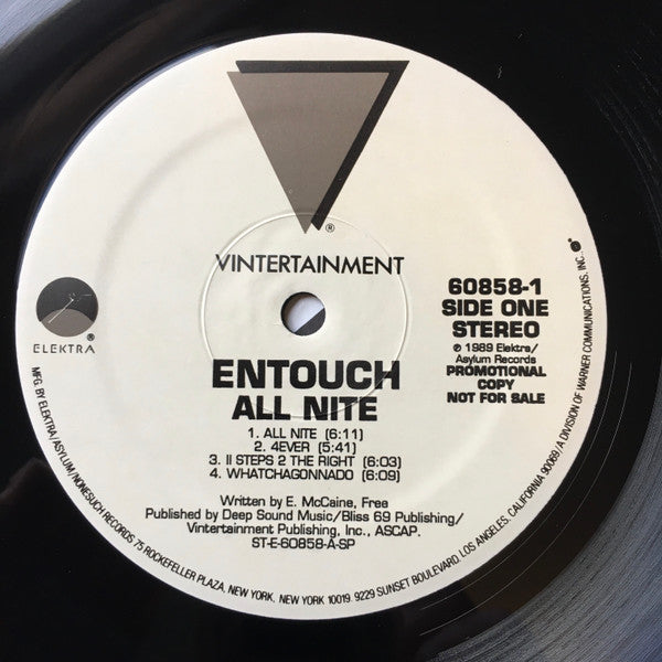Entouch (2) : All Nite (LP, Album, Promo)
