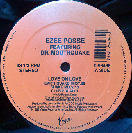 Ezee Posse* Featuring Dr. Mouthquake : Love On Love (12")