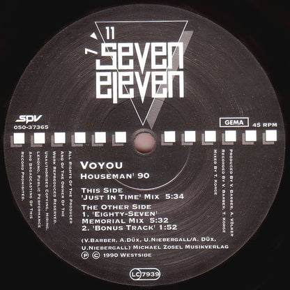 Voyou : Houseman '90 (12")
