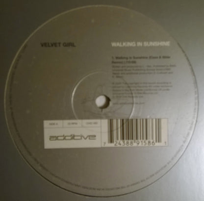 Velvet Girl : Walking In Sunshine (12")