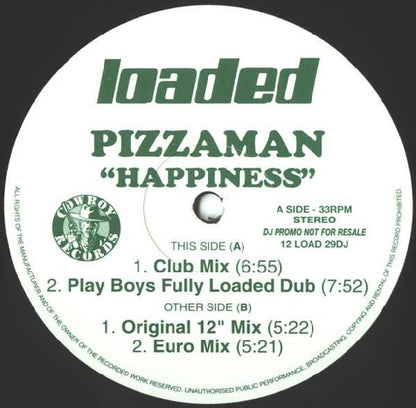 Pizzaman : Happiness (12", Promo, Gre)