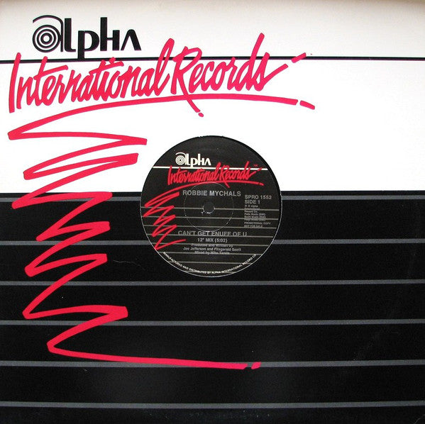 Robbie Mychals : Can't Get Enuff Of U (12", Promo)