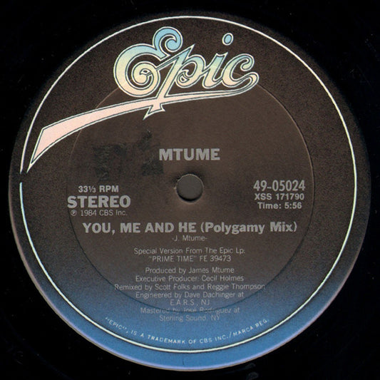 Mtume : You, Me And He (12", Car)