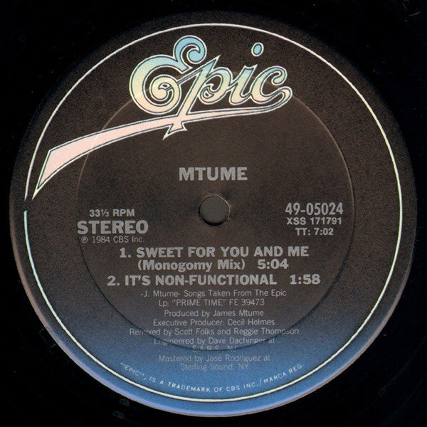 Mtume : You, Me And He (12", Car)