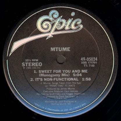 Mtume : You, Me And He (12", Car)
