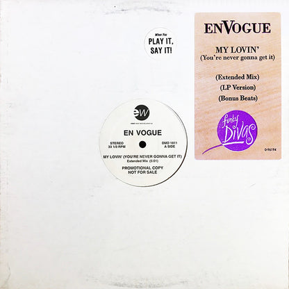 En Vogue : My Lovin' (You're Never Gonna Get It) (12", Promo)