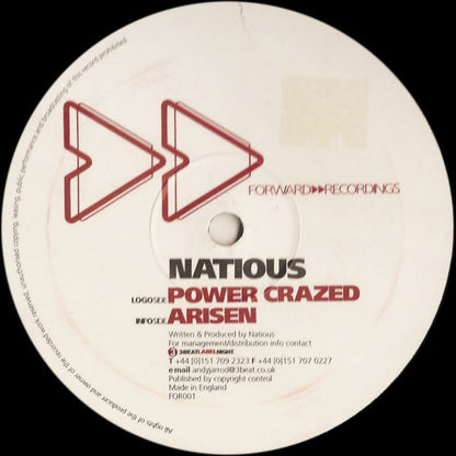 Natious : Power Crazed / Arisen (12")