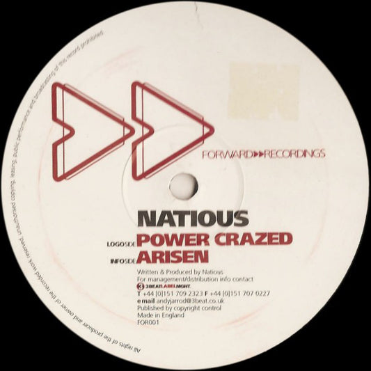 Natious : Power Crazed / Arisen (12")