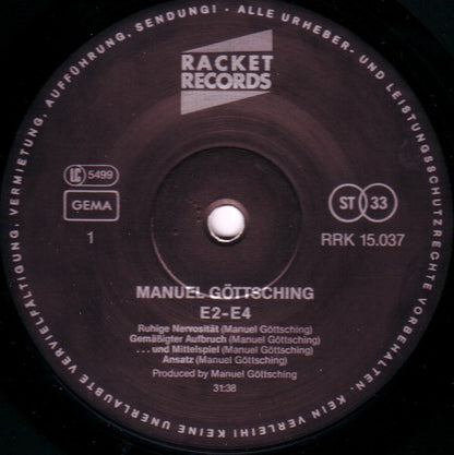 Manuel Göttsching : E2-E4 (LP, Album, Bla)