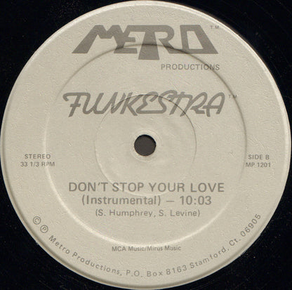 Funkestra (2) : Don't Stop Your Love (12")