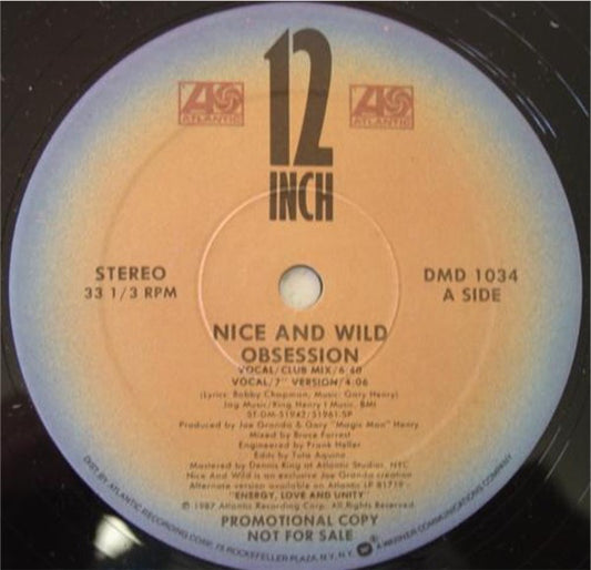 Nice And Wild* : Obsession (12", Promo)
