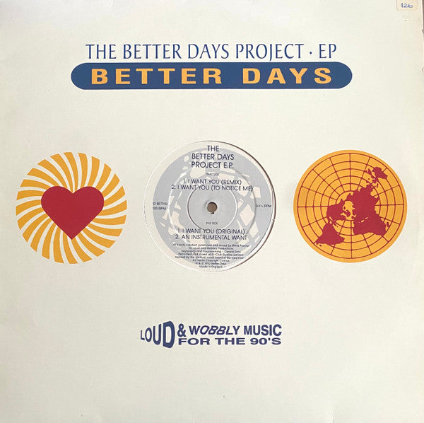 Better Days Project : The Better Days Project E.P. (12", EP)