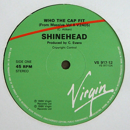 Shinehead : Who The Cap Fit (12")