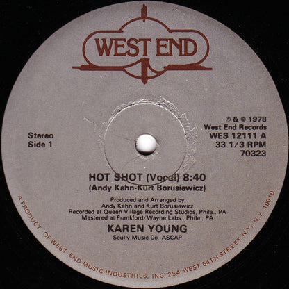 Karen Young : Hot Shot (12")