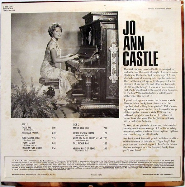 Jo Ann Castle : Tiger Rag (LP, Album, Comp)