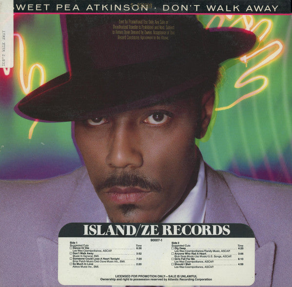 Sweet Pea Atkinson : Don't Walk Away (LP, Album, SP )
