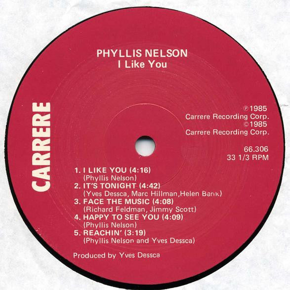 Phyllis Nelson : I Like You (LP, Album)