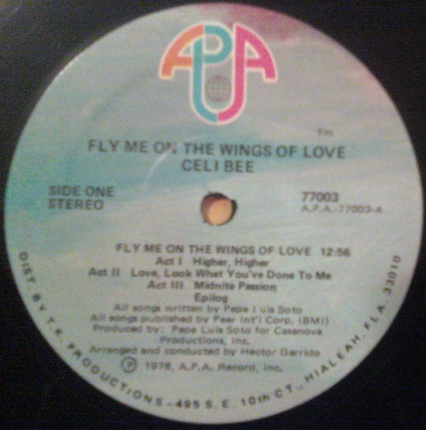 Celi Bee : Fly Me On The Wings Of Love (LP, Album)