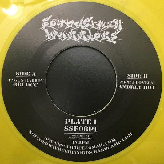 6Blocc / Andrey HoT : Soundclash Warriors Plate 1 (7", Yel)
