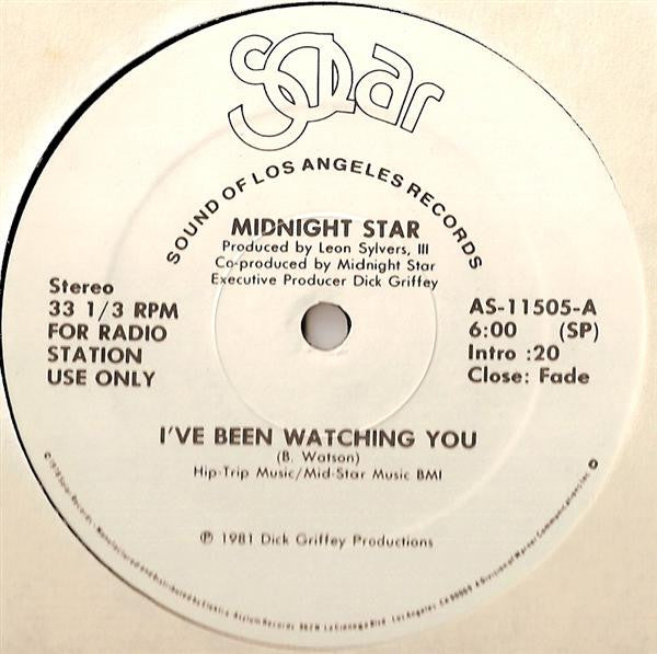 Midnight Star : I've Been Watching You (12", Promo)