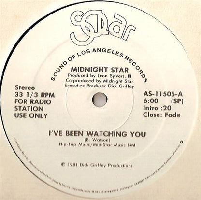 Midnight Star : I've Been Watching You (12", Promo)