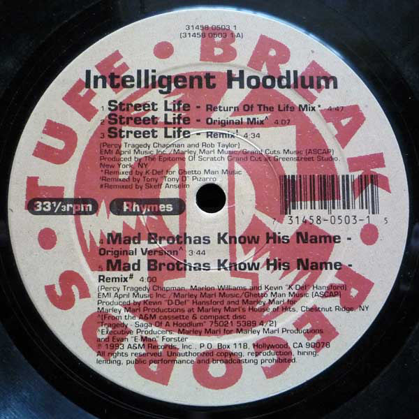 Intelligent Hoodlum : Street Life / Mad Brothas Know His Name (12")