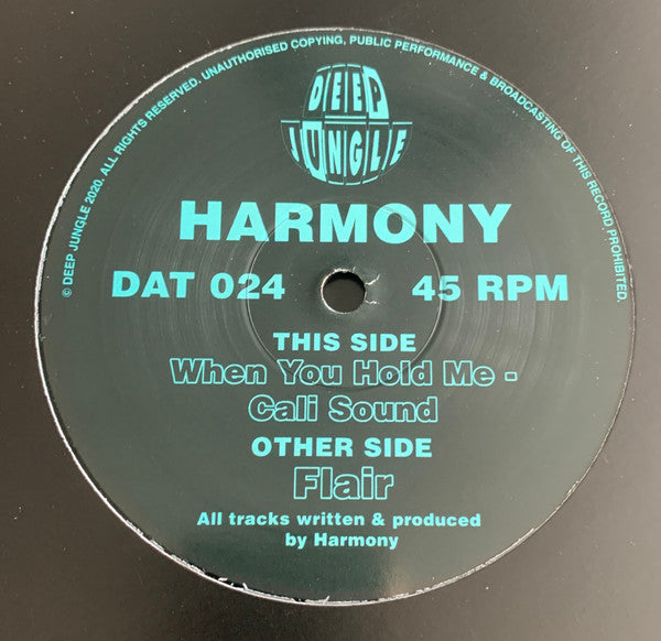 Harmony* : Flair / When You Hold Me / Cali Sound  (12", S/Edition, Lig)