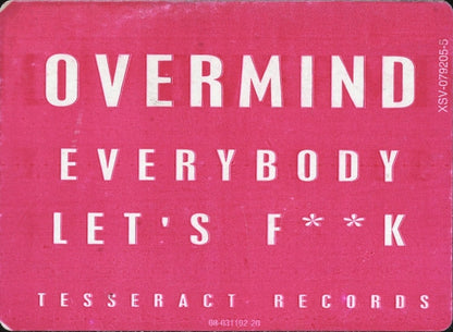 Overmind : Everybody Let's F**k (12")