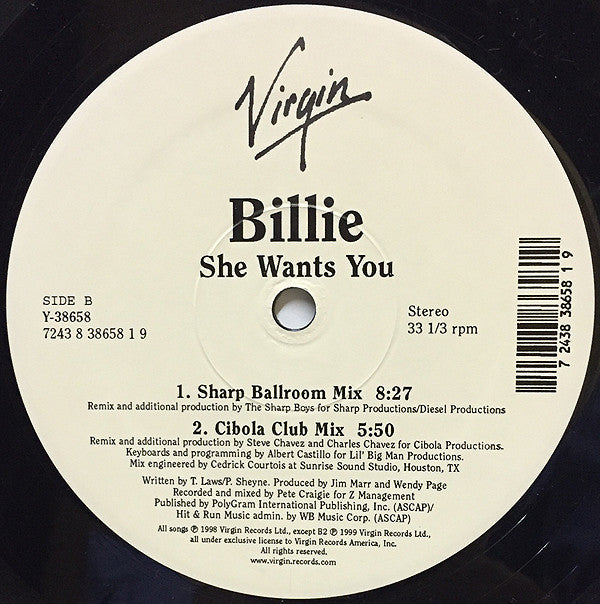 Billie Piper : She Wants You (12")