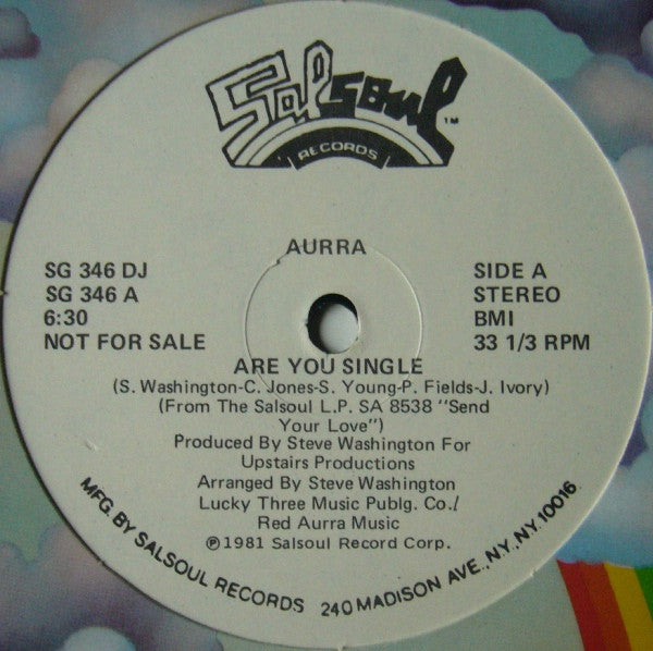Aurra : Are You Single / Living Too Fast (12", Promo)