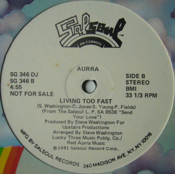 Aurra : Are You Single / Living Too Fast (12", Promo)
