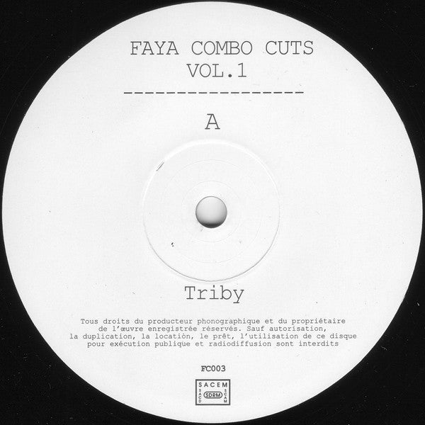 DJ Gregory : Faya Combo Cuts Vol. 1 (12")