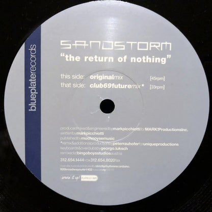 Sandstorm : The Return Of Nothing (12")