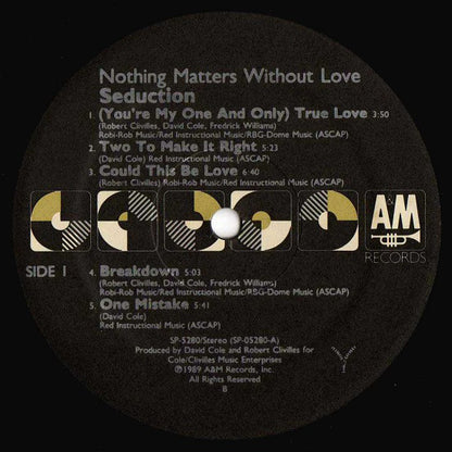 Seduction : Nothing Matters Without Love (LP, Album)