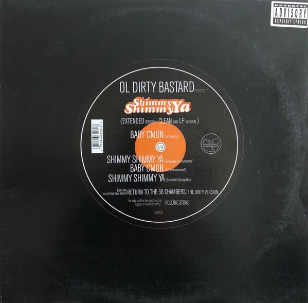 Ol Dirty Bastard* : Shimmy Shimmy Ya (12", Single)
