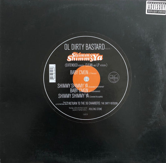 Ol Dirty Bastard* : Shimmy Shimmy Ya (12", Single)