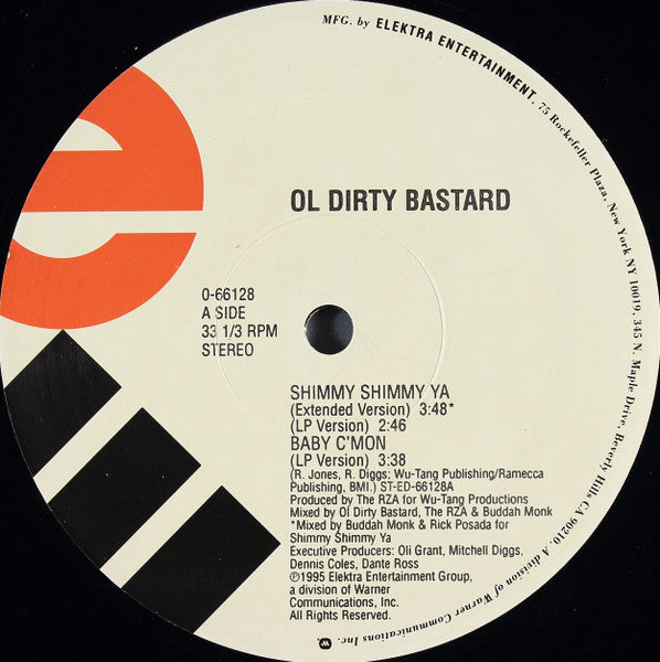 Ol Dirty Bastard* : Shimmy Shimmy Ya (12", Single)