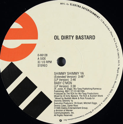 Ol Dirty Bastard* : Shimmy Shimmy Ya (12", Single)