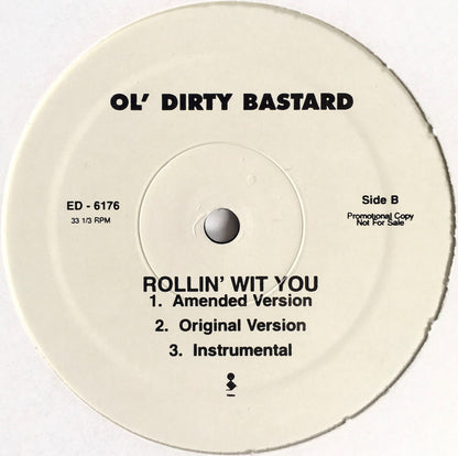 Ol' Dirty Bastard : Got Your Money / Rollin' Wit You (12", Promo)