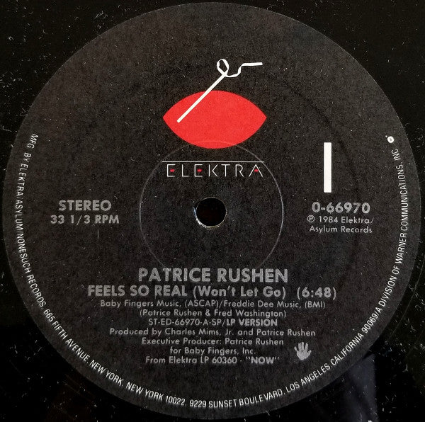 Patrice Rushen : Feels So Real (Won't Let Go) (12")