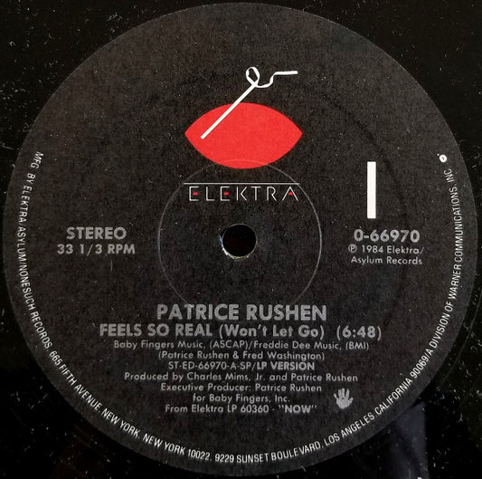 Patrice Rushen : Feels So Real (Won't Let Go) (12")