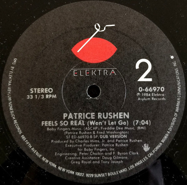 Patrice Rushen : Feels So Real (Won't Let Go) (12")