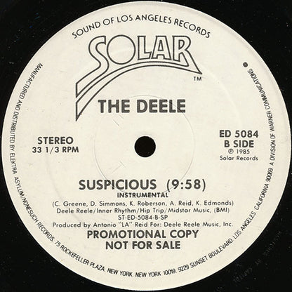 The Deele : Suspicious (12", Promo)