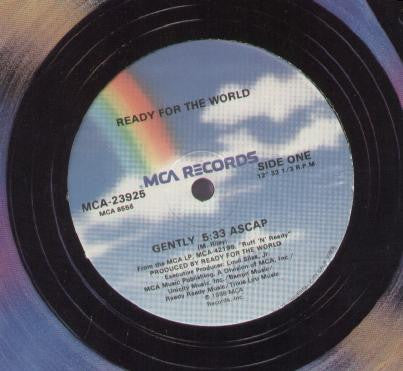 Ready For The World : Gently (12", Single, Glo)