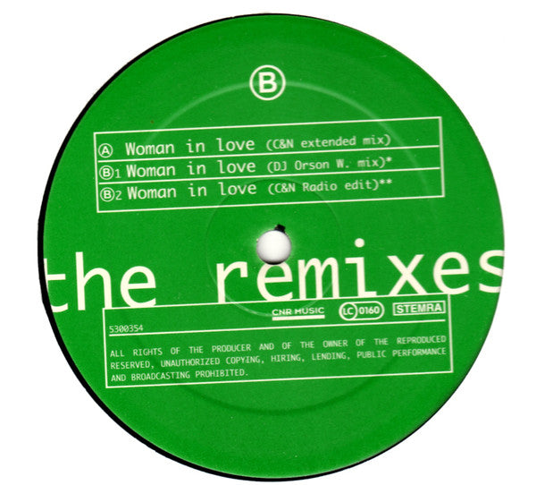 Dana International : Woman In Love (The Remixes) (12")