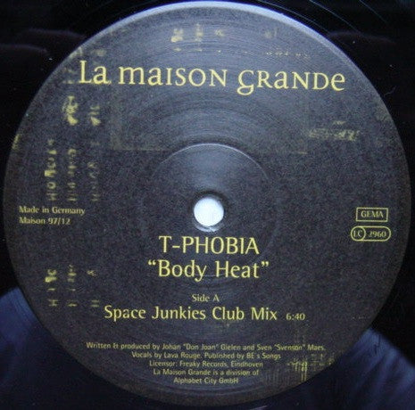 T-Phobia : Body Heat (12")
